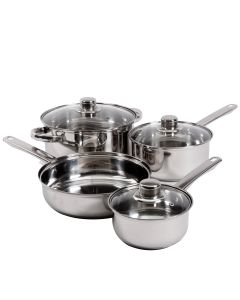 Gibson Home Landon 7-Piece Stainless Steel Cookware Set