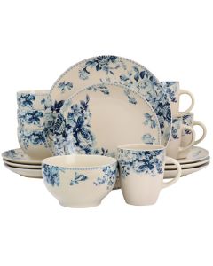 Elama Traditional Desert Rose 16 Piece Dinnerware Set