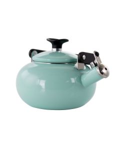 Kenmore 1.5 Quart Enamel On Steel Whistling Tea Kettle in Blue