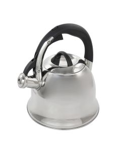 Mr. Coffee Coffield 1.8 Quart Stainless Steel Whistling Tea Kettle with Bakelite Handles