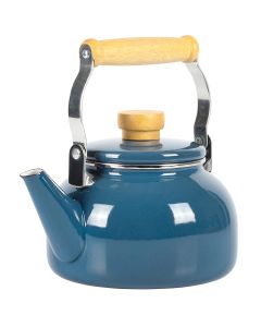 Mr. Coffee Quentin 1.5 Quart Tea Kettle With Fold Down Handle in Blue