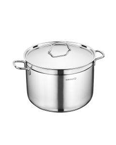 Korkmaz Alfa 2 Piece 14 Liter Stainless Steel Deep Casserole Dish with Lid