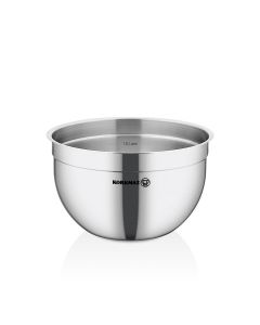 Korkmaz Gastro Proline 1.8 Quart Stainless Steel Mixing Bowl in Silver