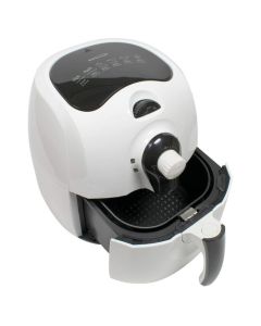 Brentwood 3.7 Quart Electric Air Fryer in White with Timer and Temperature Control