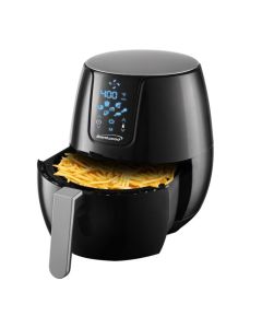 Brentwood Extra Large 1400 Watt 5 Quart Electric Digital Air Fryer with Temperature Control in Black
