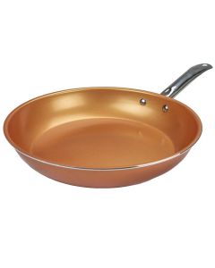 Brentwood Induction Copper 11.5 Inch Frying Pan Set with Non-Stick, Ceramic Coating