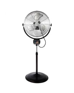 Optimus 20 in. Industrial Grade HV Oscillating Stand Fan with Chrome Grill