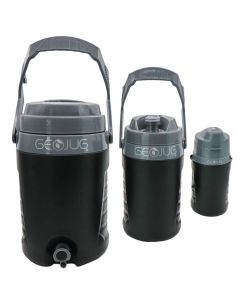 Brentwood GeoJug 3 Piece Sports Water Jug Set in Black
