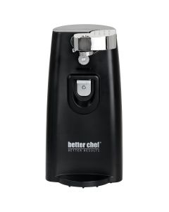 Better Chef Deluxe Electric Can Opener with Built in Knife Sharpener and Bottle Opener in Black