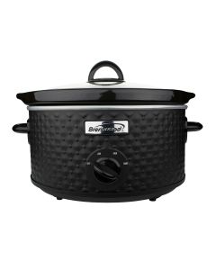 Brentwood 3.5 Quart Diamond Pattern Slow Cooker in Black