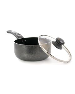 Better Chef 2-Quart Aluminum Saucepan With Glass Lid