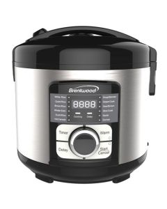 Brentwood Select 12 Function Stainless Steel Multi-Cooker in Black